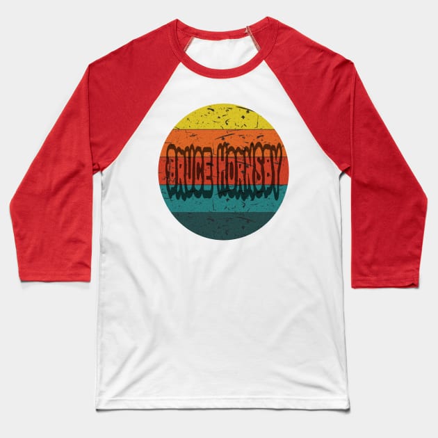 retro Bruce Hornsby Baseball T-Shirt by Halloween at Merryvale